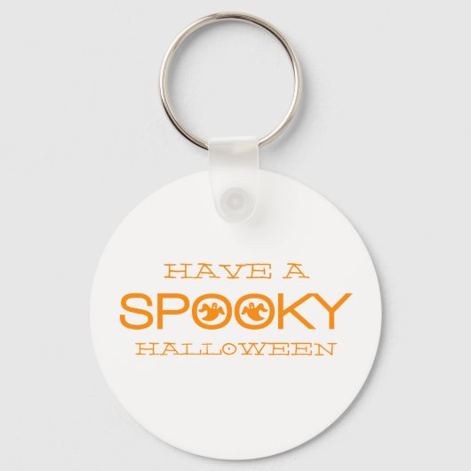 Spooky Typography Halloween Sleutelhanger (Voorkant)