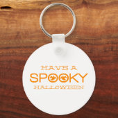 Spooky Typography Halloween Sleutelhanger (Voorkant)