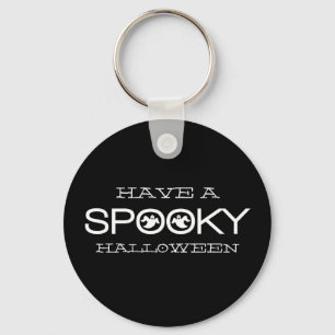 Spooky Typography Halloween Sleutelhanger
