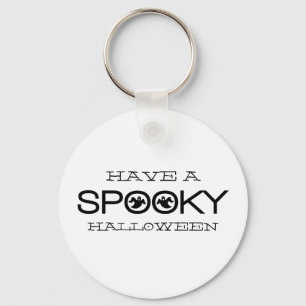 Spooky Typography Halloween Sleutelhanger