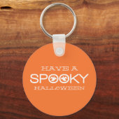 Spooky Typography Halloween Sleutelhanger (Voorkant)