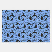 Spooky Uil Bat Halloween Wrapping Paper Set van 3 (Voorkant)