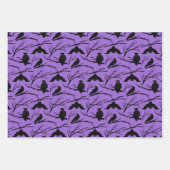 Spooky Uil Halloween Wrapping Papier vellen Set-3 (Voorkant 2)