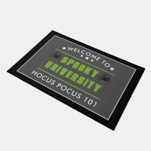 Spooky University Hocus Pocus Halloween Deurmat (Schuin)