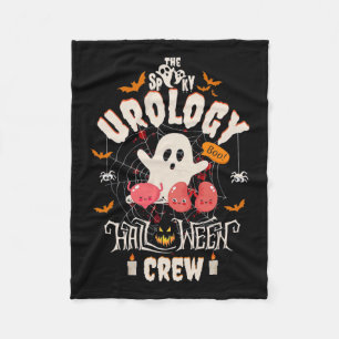 Spooky Urology Halloween Crew Schattige Ghost Nurs Fleece Deken