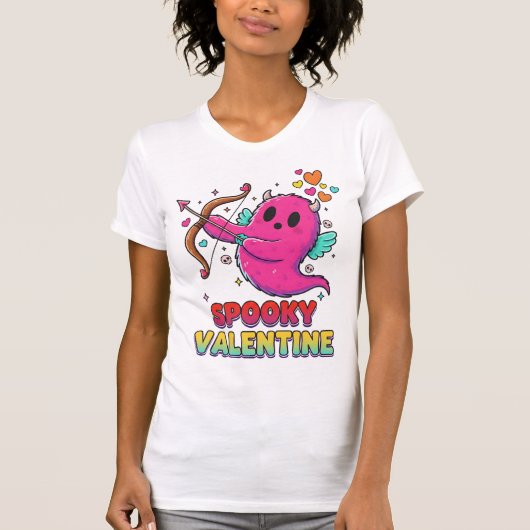 Spooky Valentine Tee for Horror-Lovers in Love T-shirt (Voorkant)