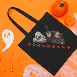 Spooky Vampier Heks Zombie Luiaard Gelukkig Hallow Tote Bag