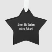 Spooky Vampier of Dracula Horror Ornament (achterkant)