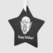 Spooky Vampier of Dracula Horror Ornament (voorkant)