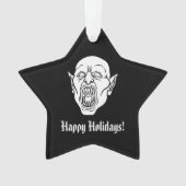 Spooky Vampier of Dracula Horror Ornament (voorkant)