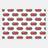 Spooky Vampire Bloedvlakken Teeth Halloween Gift Inpakpapier Vel (Voorkant 2)