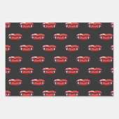 Spooky Vampire Bloedvlakken Teeth Halloween Gift Inpakpapier Vel (Voorkant)