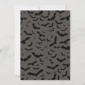 Spooky Vampire Dracula Halloween Kostuum Party Kaart (Achterkant)