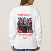 🎃 Spooky Vampire Halloween Wit Sweatshirt 🧛‍♂️ (Achterkant)
