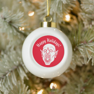 Spooky Vampire Horror Dracula Keramische Bal Ornament