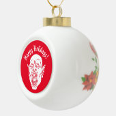 Spooky Vampire Horror Dracula Keramische Bal Ornament (Rechts)