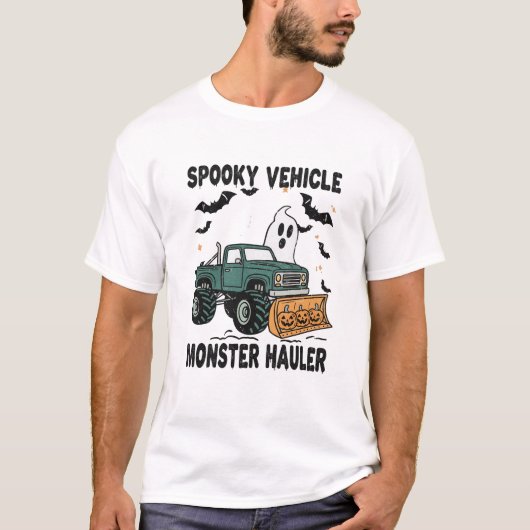Spooky Vehicle Monster Hauler T-shirt (Voorkant)