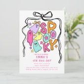 Spooky verjaardag Halloween Verjaardag Kaart (Staand voorkant)