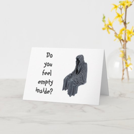 SPOOKY VERJAARDAG WENSEN VOOR U! KAART (Gele Bloem)