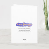 Spooky verjaardagskaart voor meisjes. kaart (Achterkant)