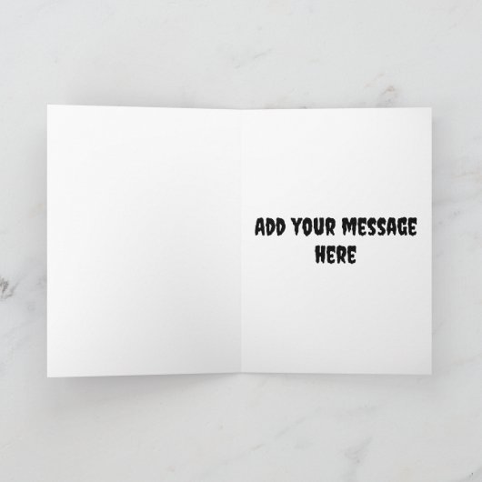 Spooky verjaardagstaart kaart (Binnen)