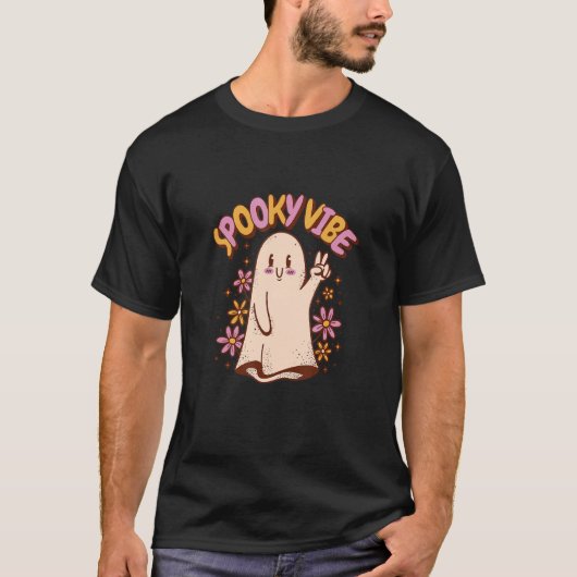 Spooky Vibe Ghost T-shirt (Voorkant)