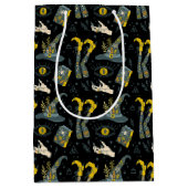 Spooky vibe kleurrijke halloween symbolen patroon medium cadeauzakje (Voorkant)