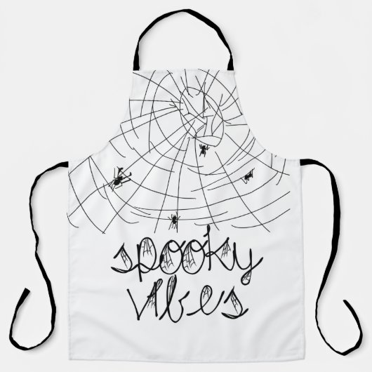 Spooky Vibes Abstract Spiders      Schort (Voorkant)
