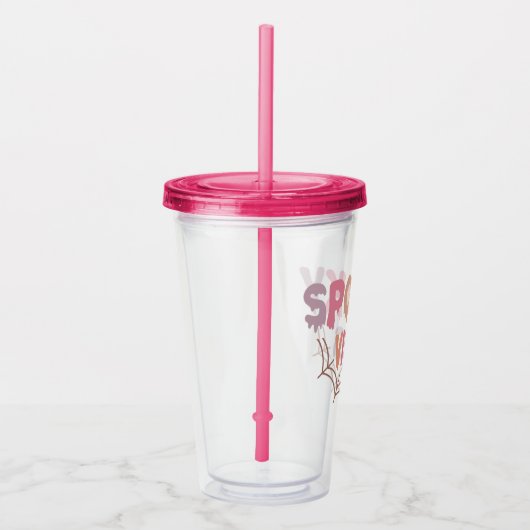 Spooky Vibes Acryl Drinkbeker (Rechts)