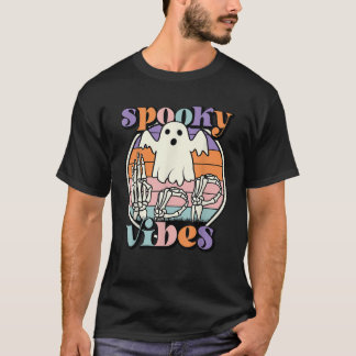 Spooky Vibes ASL handen Amerikaanse gebarentaal BO T-shirt