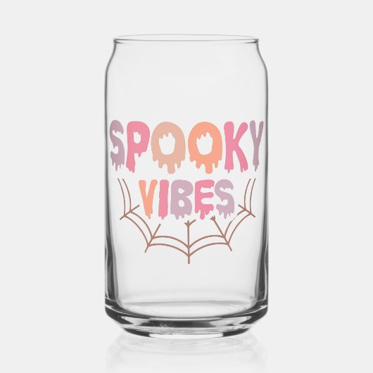 Spooky Vibes Blikvorm Glas (Voorkant)
