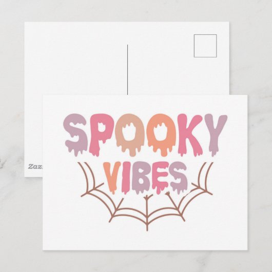 Spooky Vibes Briefkaart (Voorkant / Achterkant)