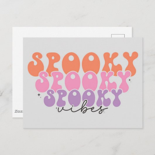 Spooky Vibes Briefkaart (Voorkant / Achterkant)