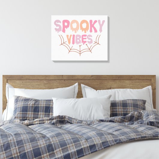 Spooky Vibes Canvas Afdruk (Insitu (Slaapkamer))