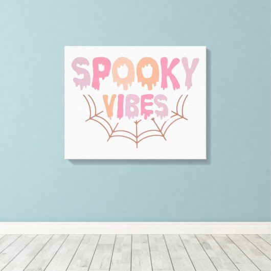 Spooky Vibes Canvas Afdruk (Insitu (Houten vloer))