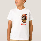 Spooky Vibes Crew Halloween Skelet 🎃💀 T-shirt (Voorkant)