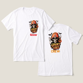Spooky Vibes Crew Halloween Skelet 🎃💀 Tri-Blend Shirt