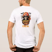 Spooky Vibes Crew Halloween Skelet 🎃💀 Tri-Blend Shirt (Achterkant)