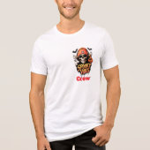 Spooky Vibes Crew Halloween Skelet 🎃💀 Tri-Blend Shirt (Voorkant)