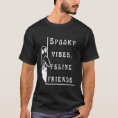 Spooky Vibes Feline Friends | Mannen T-shirt (Voorkant)
