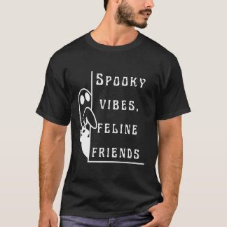 Spooky Vibes Feline Friends | Mannen T-shirt