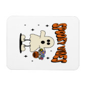 Spooky vibes geest magneet (Horizontaal)