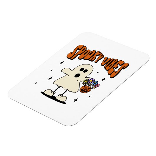 Spooky vibes geest magneet (Linkerzijde)