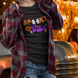 Spooky Vibes Geesten Zwart T-shirt