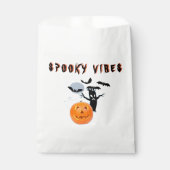 Spooky Vibes Ghost Pumpkin Halloween Design Bedankzakje (Voorkant)