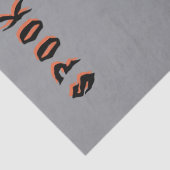 Spooky Vibes Ghost Pumpkin Halloween Design Tissuepapier (Detail)