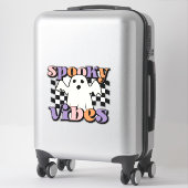 Spooky Vibes Ghost Sticker (Koffer)