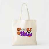Spooky Vibes Ghosts Tote Bag (Voorkant)