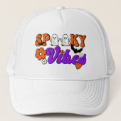Spooky Vibes Ghosts Trucker Pet (Voorkant)