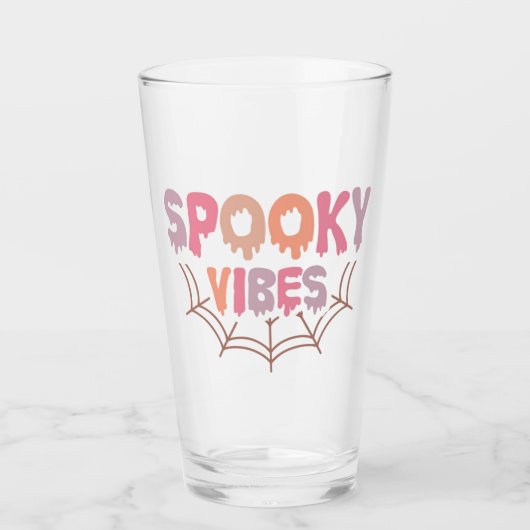 Spooky Vibes Glas (Voorkant)